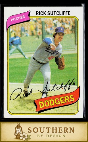 1980 topps 544 rick sutcliffe - topps,
